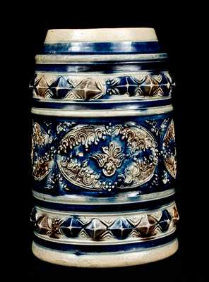 Fine Westerwald Stoneware Mug with Applied Medallions, c1710