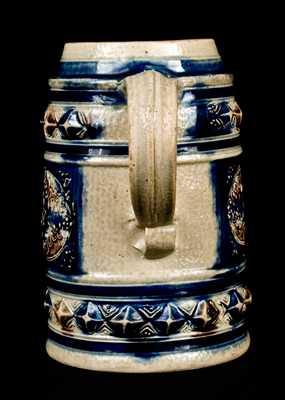 Fine Westerwald Stoneware Mug with Applied Medallions, c1710