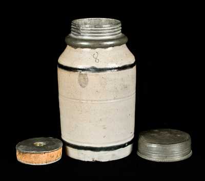 Scarce Westerwald Stoneware Tobacco Jar, circa 1770