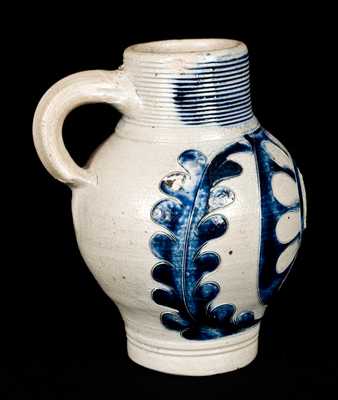 Westerwald Stoneware "GR" Mug w/ Incised Decoration, c1780