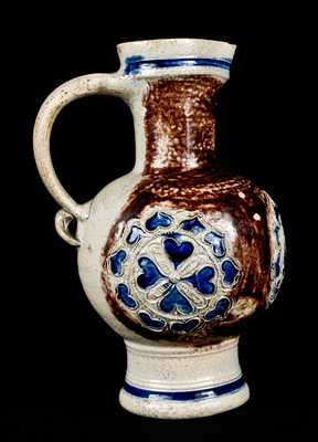 Outstanding Westerwald Stoneware Medallion Pitcher, c1680