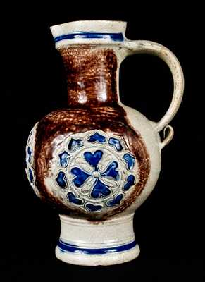 Outstanding Westerwald Stoneware Medallion Pitcher, c1680