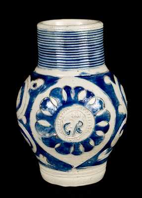 Fine Westerwald Stoneware "GR" Jug, circa 1770