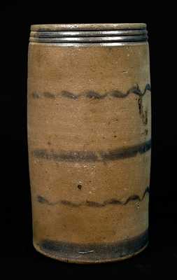 Western PA Stoneware Five-Striped Canning Jar