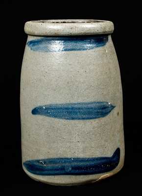 Western PA Stoneware Striped Canning Jar