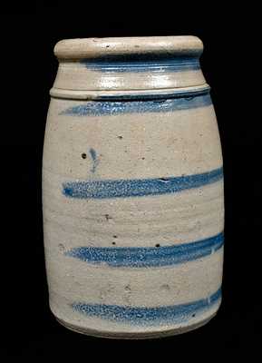 Western PA Stoneware Five-Striped Canning Jar