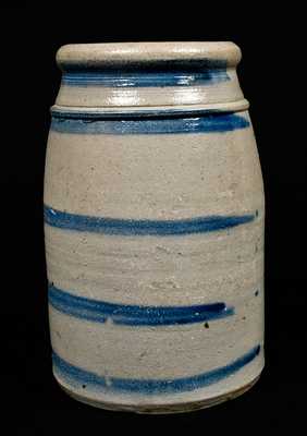 Western PA Stoneware Five-Striped Canning Jar