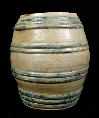 Early New Jersey Stoneware GIN Keg