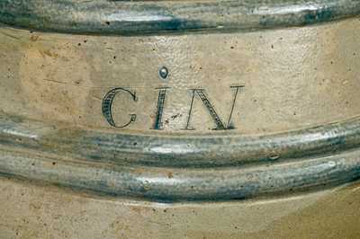 Early New Jersey Stoneware GIN Keg