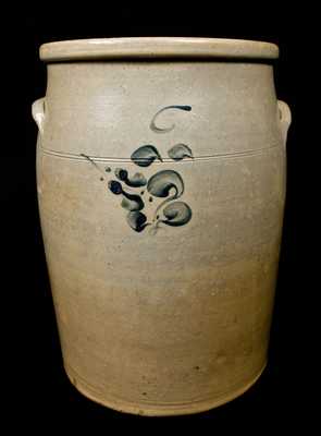 Midwestern Stoneware Crock or Churn, Six-Gallon