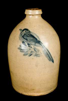 Stoneware Bird Decorated Jug