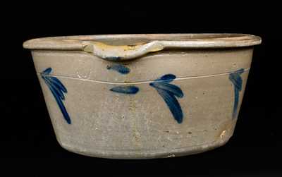 Pennsylvania Stoneware Milkpan, attrib. Grier, Chester County