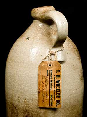 Stoneware Jug with Paper Merchant s Tag