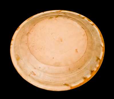 PA or NC Slip-Decorated Redware Dish