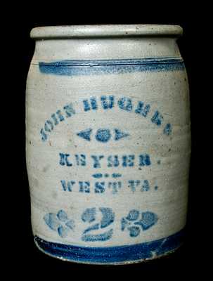 Keyser, WV Stoneware Advertising Jar