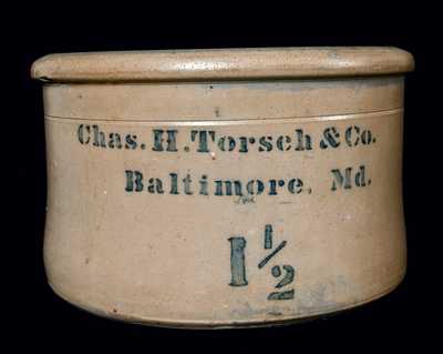 Chas. H. Torsch & Co. / Baltimore, MD Cake Crock