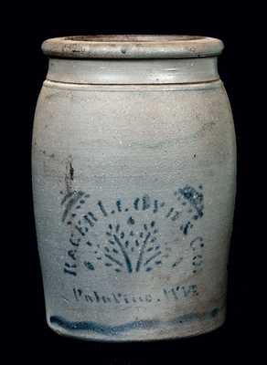 RAGER LLOYD & CO./ Palatine, WVA Stoneware Jar