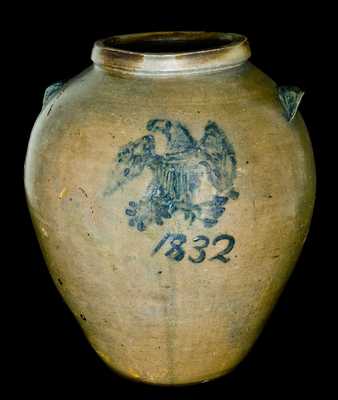 BOONVILLE, Missouri, Stoneware Jar w/ Federal Eagle