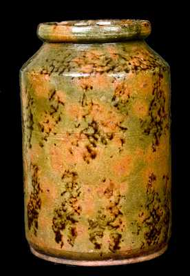 Probably New England Redware Jar w/ Exceptional Color