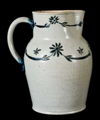 Early Baltimore Stoneware Pitcher w/ Fine Incising