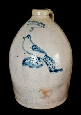 COWDEN & WILCOX / HARRISBURG, PA Stoneware Bird Jug