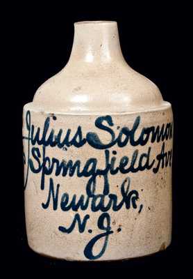 Newark, NJ, Advertising Jug by Fulper, Flemington, NJ