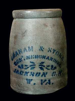 Jackson Courthouse, WV Stoneware Canning Jar