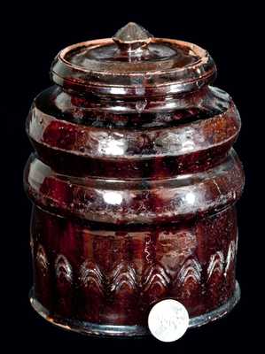 Redware Jar w/ Lid