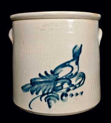 ADAM CAIRE / POKEEPSIE NY Stoneware Bird Crock