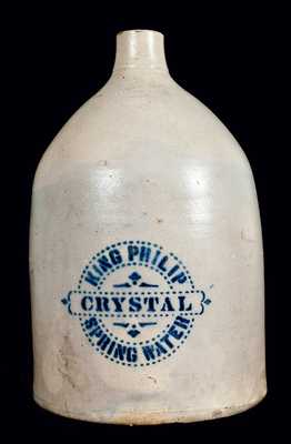 F.T. WRIGHT & SON, / STONE WARE / TAUNTON, MASS. Jug