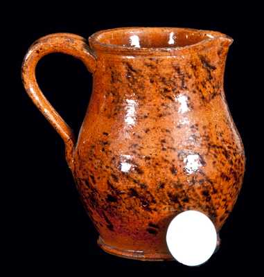 Miniature Redware Pitcher, probably PA