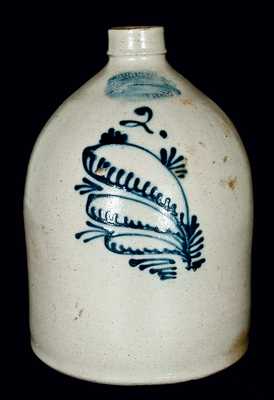 J. BURGER, JR. / ROCHESTER. N.Y. Stoneware Jug