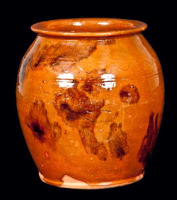 York County, Pennsylvania, Signed Redware Jar