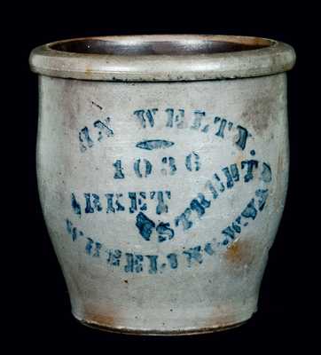 Wheeling, West Virginia, Advertising Stoneware Jar