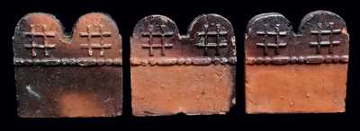 Three Georgia Pottery Slave Tiles