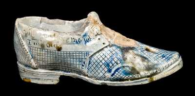 Anna Pottery Shoe Inkwell, Cornwall Kirkpatrick
