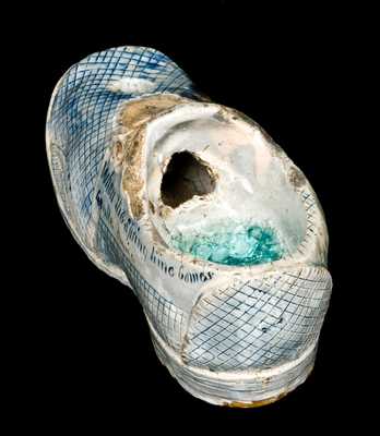 Anna Pottery Shoe Inkwell, Cornwall Kirkpatrick