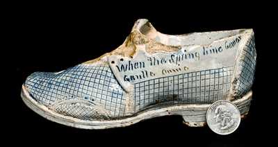 Anna Pottery Shoe Inkwell, Cornwall Kirkpatrick