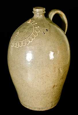 CHANDLER / MAKER, Edgefield, SC Stoneware Pottery Jug