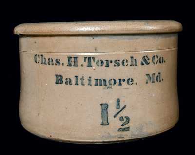 Chas. H. Torsch & Co. / Baltimore, MD Cake Crock