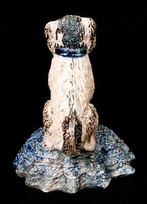 Stoneware Dog Figure, probably Midwestern, possibly Texarkana