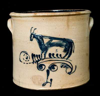 Ohio Stoneware Crock w/ Cow