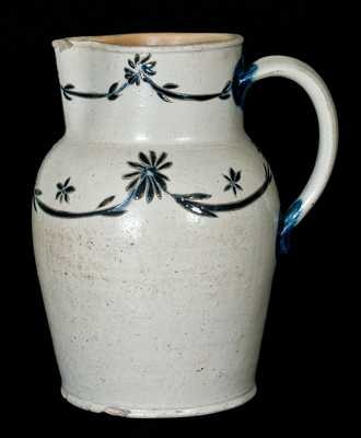 Early Baltimore Stoneware Pitcher w/ Fine Incising