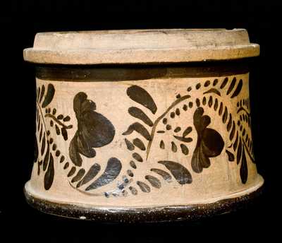 Tanware Butter Crock (New Geneva, Pennsylvania)