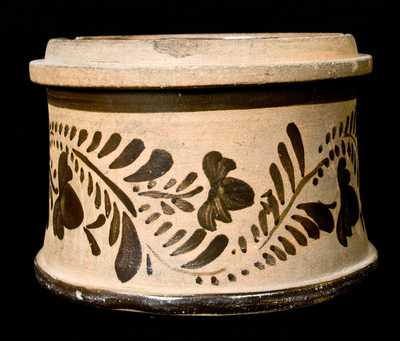 Tanware Butter Crock (New Geneva, Pennsylvania)