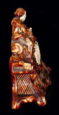 Figural Rockingham Watch Hutch