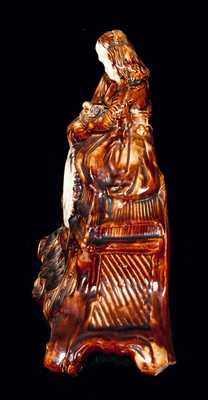 Figural Rockingham Watch Hutch