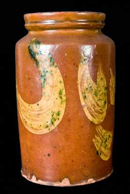 Redware Jar, possibly Morgantown, WV