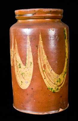 Redware Jar, possibly Morgantown, WV