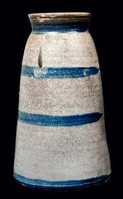 Western PA Stripe-Decorated Stoneware Canning Jar